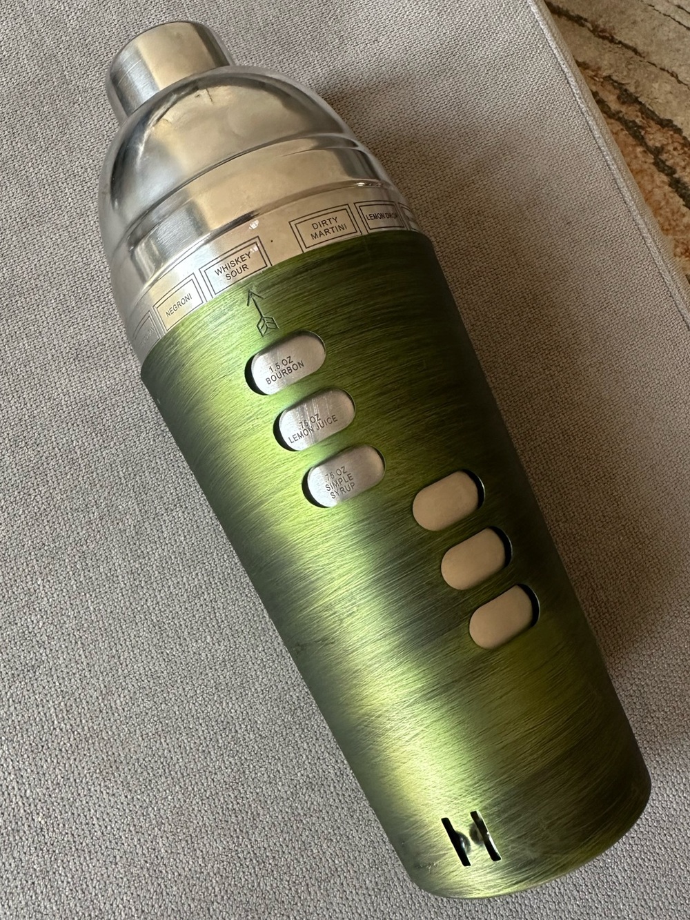 Green Recipe Cocktail Shaker